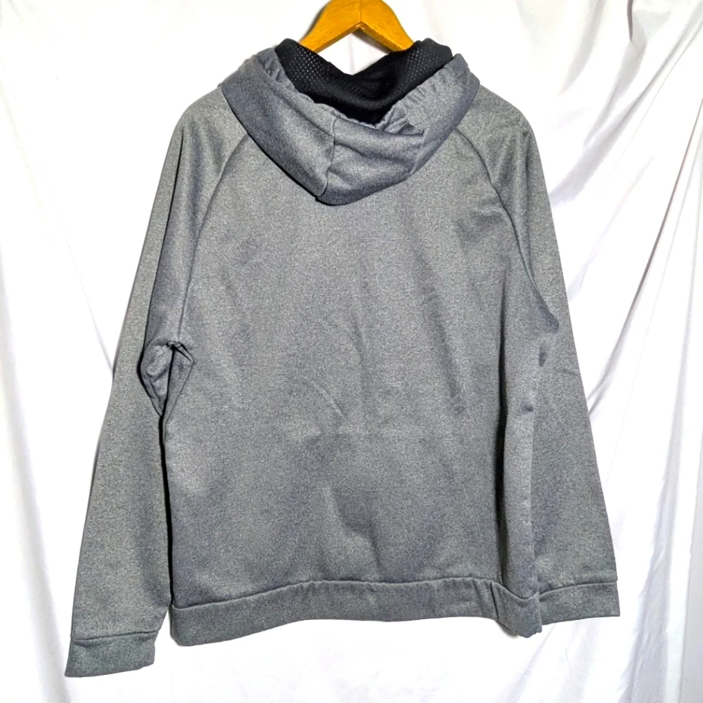 NIKE DRI-FIT Hoodie Sweatshirt Gray w/Black Swoosh,‎ Atleisure, Athletic, Sz L